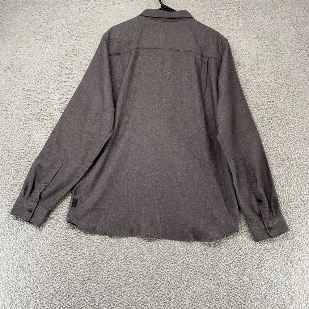 The North Face Shirt Mens Large Gray Midweight Long Sleeve Knit Everyday